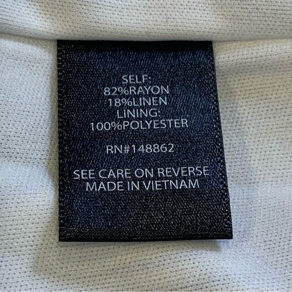 Torrid Mini Linen High Waisted Skirt in Natural Blue Stripe Size 3X NWT - Picture 11 of 14